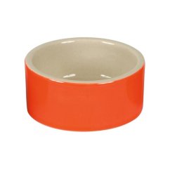 Miska na krmivo keramická, kulatá, 250 ml barevný mix