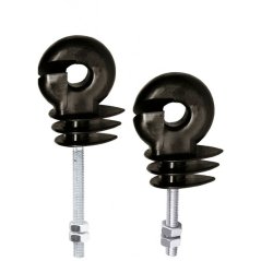 Izolátor kruhový distanční pro elektrický ohradník, se závitem M6 a maticemi, 3,5 cm