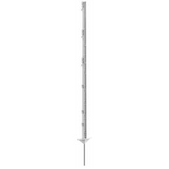 Tyčka - sloupek pro elektrický ohradník, plastová, bílá, 105 cm