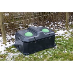 Napáječka míčová nezámrzná dvoumístná Kerbl DUO, 100l, plast, pro skot a koně