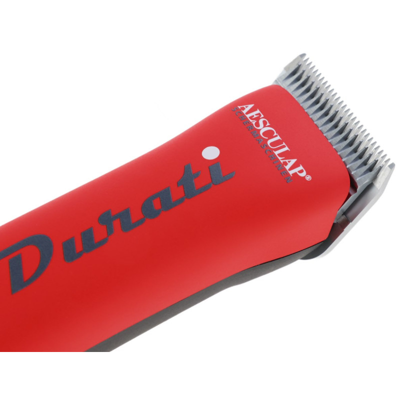 Aesculap strojek stříhací Durati Signal Red GT434-RS, na skot a psy, vč. stříhací hlavy 1,5 mm