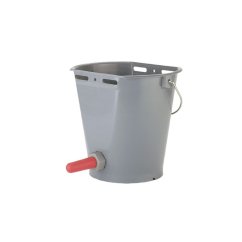 Kbelík napájecí plastový, komplet, šedý