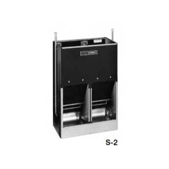 Domino SLOP FEEDER S samokrmítko pro prasata od 25 kg, se zvlhčováním, 60 l / 42 kg pro 15 prasat / Počet koryt 1