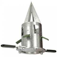 Dávkovač pro pytle Big Bag, pozinkovaný kov, průměr 21 cm - SLEVA