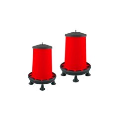 Automat krmící závěsný, krmítko pro drůbež, kovový střed, s nožičkami, 20 L