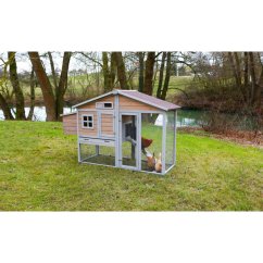 Kurník pro slepice BONNY - s výběhem, 181 X 65 X 118 cm