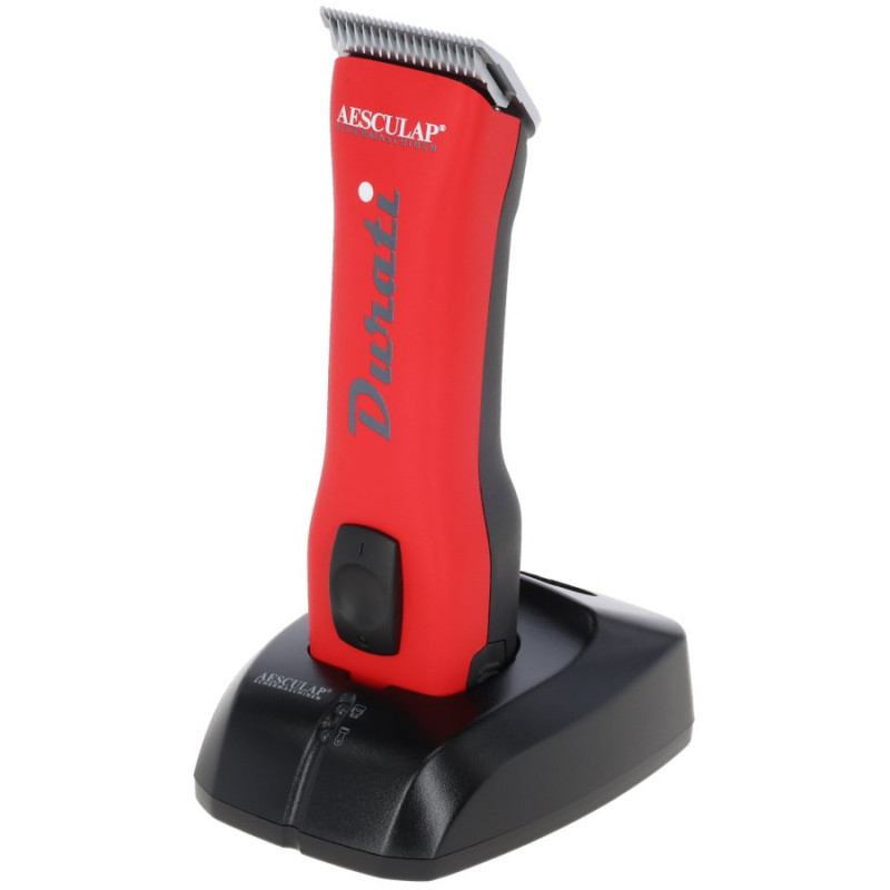 Aesculap strojek stříhací Durati Signal Red GT434-RS, na skot a psy, vč. stříhací hlavy 1,5 mm