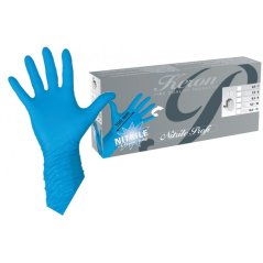 Rukavice nitrilové Profi, délka 30 cm, M