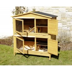 KERBL Králíkárna dvoupatrová APPARTMENT PRO - kotec pro králíky, 118 x 61 x 130 cm