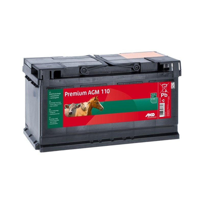 Baterie dobíjecí AGM premium pro ohradníkový zdroj, pomalu se vybíjející, 88 Ah - Varianta: pomalu se vybíjející, 88 Ah