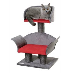 Škrabadlo a odpočívadlo pro kočky LOUNGE Deluxe, 70x42x37 cm, červené
