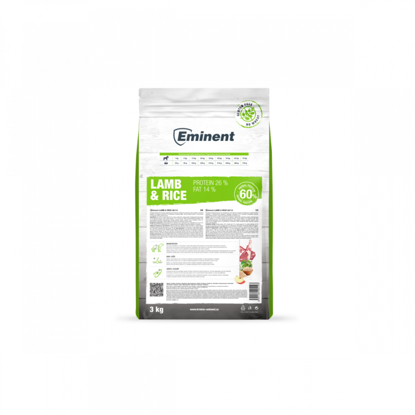 Eminent Puppy Lamb and Rice High Premium 3 kg