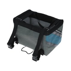 Cestovní taška na kolo pro psa Vacation 38x29x25 cm, šedá/modrá