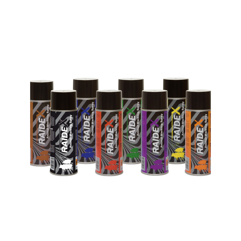 Sprej značkovací Raidex, 400 ml, na zvířata, červená - Varianta: 400 ml, na zvířata, červená