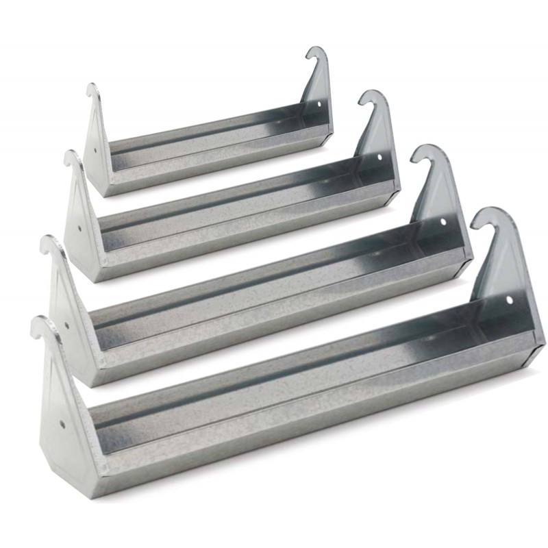 Krmítko pro drůbež závěsné žlabové, pozink, 70 cm - Varianta: pozink, 70 cm