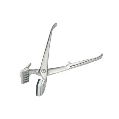 Kleště tetovací, 10 mm, 5 místné, nikl s klapkou na selata