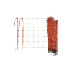 Síť pro elektrické ohradníky na ovce Ovinet 108 cm, 50 m, oranžová, 1 hrot