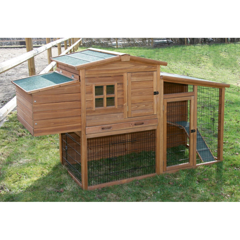 Hřad a kukaň pro drůbež Fortuna, 63 x 41 x 41 cm