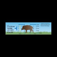 Síť pro elektrické ohradníky proti divoké zvěři Wildnet 90 cm, 50 m, 1 hrot, modrá