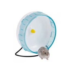 Kolotoč pro křečky, malé hlodavce plastový, tyrkysový, 20 cm