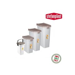 Kontejner na krmivo Fusto, bílá/popelavě hnědá, 15 l