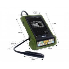 Veterinární přenosný ultrazvuk RKU10 s rektální sondou