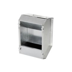 Krmítko závěsné pro králíky a slepice, krmný automat jednoduchý, pozink