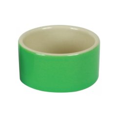 Miska na krmivo keramická, kulatá, 100 ml barevný mix