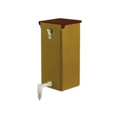 Napáječka pro králíky s nerezovým niplem, hnědá, 500 ml