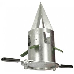 Dávkovač pro pytle Big Bag, pozinkovaný kov, průměr 21 cm