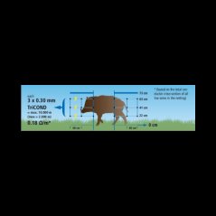 Síť pro elektrické ohradníky proti divoké zvěři Wildnet 90 cm, 50 m, 1 hrot, modrá
