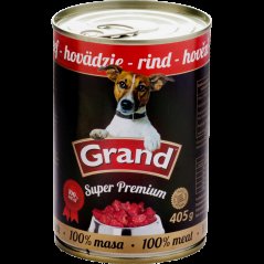 GRAND SuperPremium pro psa, hovězí - 405g