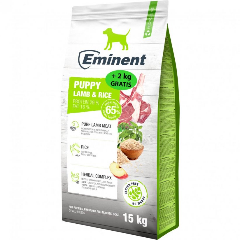 Eminent Puppy Lamb and Rice High Premium 15 kg + 2 kg
