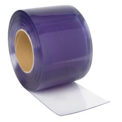 Lamelová clona, PVC pás, transparentní, 25 m / 200 x 2 mm