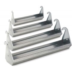 Krmítko pro drůbež závěsné žlabové, pozink, 70 cm