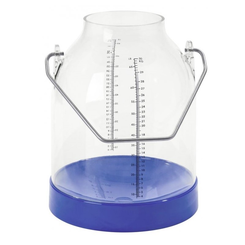 Konev na mléko, 30 l, modrá
