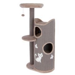 Škrabadlo pro kočky Tiana, šedé, 70 x 56 x 130 cm