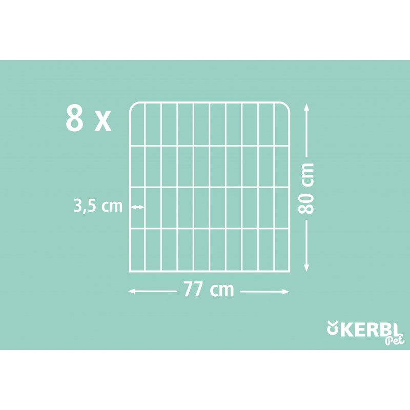 KERBL Výběh variabilní, osmistěnný mřížový, pro psy a štěňata