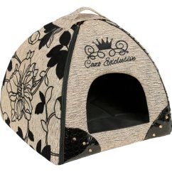 CAZO Kukaň pro psy a kočky Exclusive Noir Brown, 47 x 46 x 40 cm