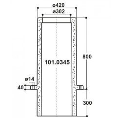 Podstavec k napáječkám Suevia, 80 cm