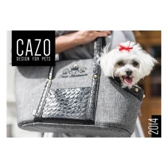 CAZO Taška cestovní pro psy Diamond, šedo-černá, 30 x 40 x 24 cm