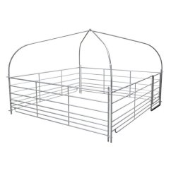 Mobilní přístřešek pro ovce a kozy s plachtou, 2,75 x 2,75 m