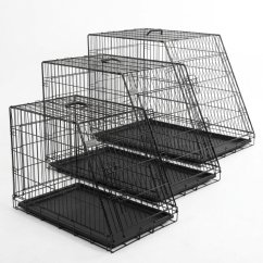 Přepravní box, klec do auta pro psy, 2 dveře, zkosená, 75 x 52 x 61 cm