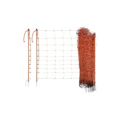 Síť pro elektrické ohradníky na ovce Ovinet 108 cm, 50 m, oranžová, 1 hrot