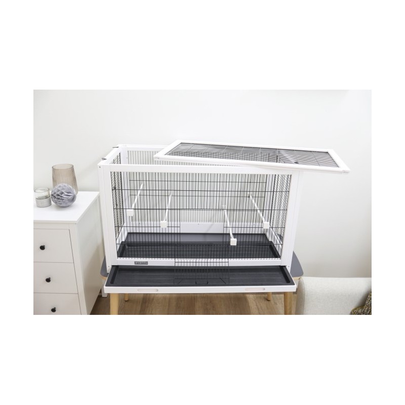 Klec pro ptáky Fips dřevěná, masiv, 100 x 50 x 60 cm