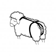 Bandáž proti výhřezu dělohy pro ovce, nylonová