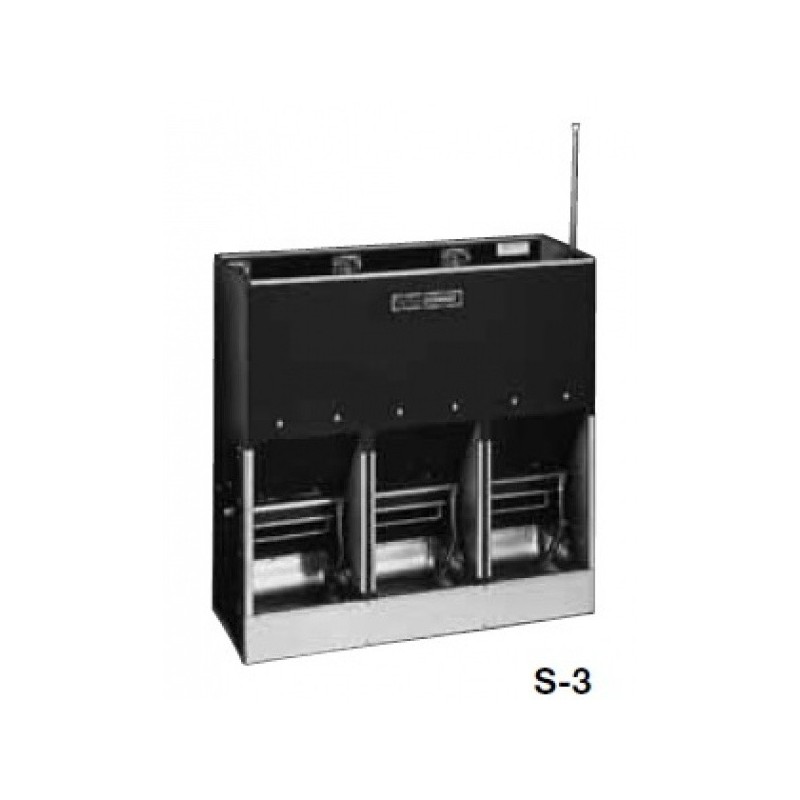 Domino SLOP FEEDER S samokrmítko pro prasata od 25 kg, se zvlhčováním, 60 l / 42 kg pro 15 prasat / Počet koryt 1 - Varianta: se zvlhčováním, 120 l / 84 kg pro 30 prasat / Počet koryt 2x1