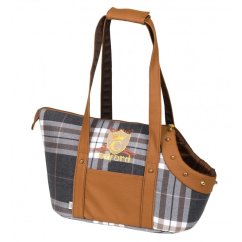 CAZO Taška cestovní pro psy Oxford, károvaná, 30 x 40 x 24 cm