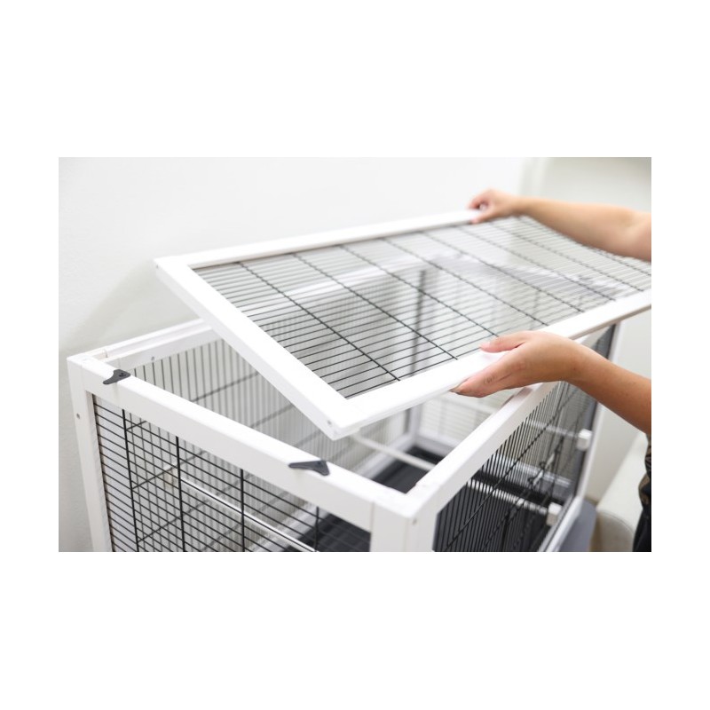 Klec pro ptáky Fips dřevěná, masiv, 100 x 50 x 60 cm