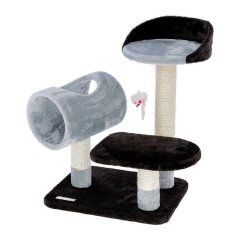 KERBL Škrabadlo pro kočky MOON – kočičí strom, černošedé